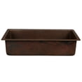 thumbnail image 2 of Premier Copper Products  BREC28DB 28" Rectangle Copper Bar/Prep Sink, 2 of 4