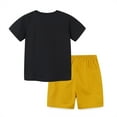 thumbnail image 6 of Utoimkio Clearance Little Boys Summer Outfits Cartoon Print Short Sleeve T-Shirt Tops & Drawstring Shorts Sets 2Pcs Boys Summer Cotton Lounge Clothes for 2-7 Years, 6 of 6