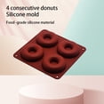 thumbnail image 4 of Molde Injueey 4 Rejillas Para Hornear Chocolate Color Rojo Oscuro Silicona, 4 of 6