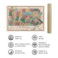 thumbnail image 4 of 1829 Pennsylvania State Map - Vintage Map of Pennsylvania Wall Art - History Map of PA State Poster, 4 of 7
