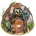 thumbnail image 1 of POINTERTECK DIY Miniature House Kit with LED Light Creative Dollhouse Model Kit with Furniture 3D Miniature Dollhouse Kit Mini Doll House Kit for Kids, 1 of 10