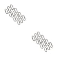 thumbnail image 2 of Paquete de 12 mosquetones Naiovety Plata 2Conjunto, 2 of 6