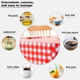 thumbnail image 4 of Checkered tablecloth Rectangular, waterproof and wrinkle resistant tablecloth for picnics, dinners and parties - mythic, 4 of 5