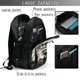 thumbnail image 4 of Fotbe Retro American Eagle A Mochila con Estampado y Puerto USB para Hombre y Mujer, Mochila Antirrobo, Mochila de Viaje, Mochila Escolar, Mochila Universitaria, 4 of 7