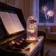 thumbnail image 4 of CaiYueKe LED Rose Night Light with Butterflies Glass Dome Preserved Flower Romantic Gift for Women Valentine's Day Birthday Christmas Home Decor, 4 of 7