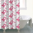 thumbnail image 4 of Pink Breast Cancer Shower Curtain 84"x72" ,Bathroom Decorative Shower Curtains Set with 12 Hooks,Modern Waterproof Washable Shower Curtain, 4 of 6