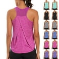 thumbnail image 2 of Gswybco Workout Tank Tops for Women Sleeveless Muscle Tank Crew Neck Yoga Running Shirts Mesh Outdoor Vest Racerback Sports Tank Tops, 2 of 9