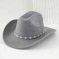 thumbnail image 2 of Stylish Western Cowboy Hat Bohemian Fedora for Men and Women with Rhinestone for Casual and Event Wear Fashion Accessory, 2 of 4