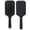 Black, variant on Suodoka Anti-Static Massage Comb Scalp Detangling Hair Brush with Air Cushion Soft Silicone Bristles Home Styling Tool for Long Short Curly Straight Hair Black