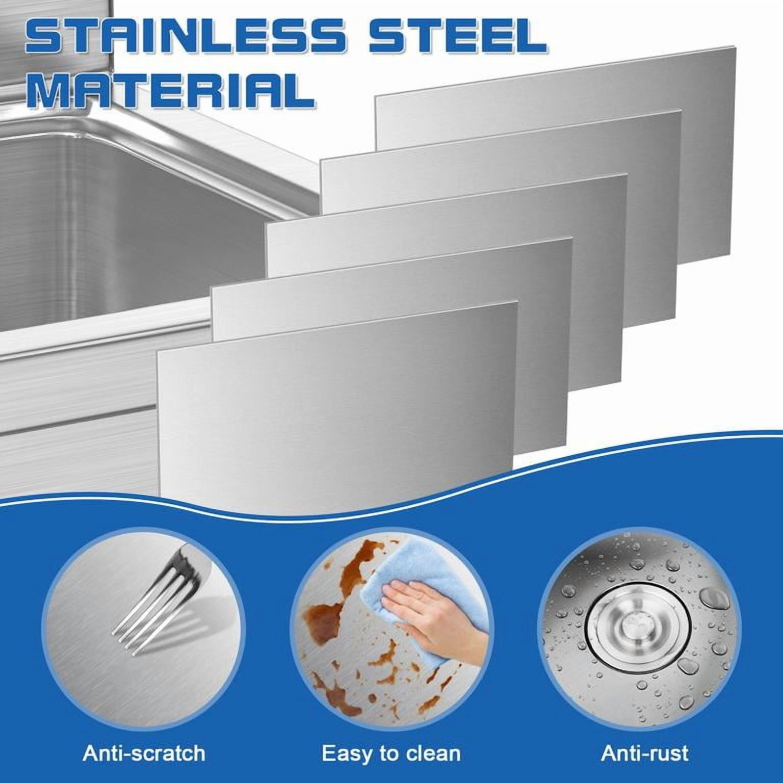Mohsoe Single Bowl Laundry Sink 24 x 24 x 37 Inch, Freestanding Stainless Steel Utility Sink with Detachable Filter Basket, 8.7 Inch High Baffle, for Bar Restaurant Garden