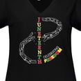 thumbnail image 4 of Inktastic Juneteenth-celebrating Freedom- Breaking Chains Women's Plus Size V-Neck T-Shirt, 4 of 5