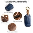 thumbnail image 4 of OFFCURVE Leather Key Fob Cover for Toyota, 3/4 Buttons, Brown, 4 of 8