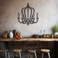 thumbnail image 2 of LaModaHome Exclusive Decorative Chandelier Metal Wall Art – Durable & Artistic Metal Wall Art for Home and Office Decor, Perfect for Any Interior Design Aesthetic, 2 of 5