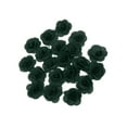 thumbnail image 1 of facefd 20 Pieces Silk Rose Flower Head Bud DIY Craft Wedding Decor Dark Green, 1 of 5