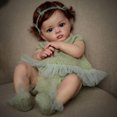 thumbnail image 5 of Reborn Doll Hand-Detailed Painting Baby Doll con Hand Rooted Brown Hair Toy, 5 of 5