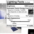 thumbnail image 6 of 2Pk - Satco 8.5w PAR30L LED 3000K 40 deg. - 75w equiv, 6 of 10