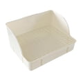 thumbnail image 2 of Arena para conejos de plástico para hámster, cobaya, conejo, inodoro para mascotas, bandeja pequeña, ropa de cama Grande Blanco Blanco, 2 of 9