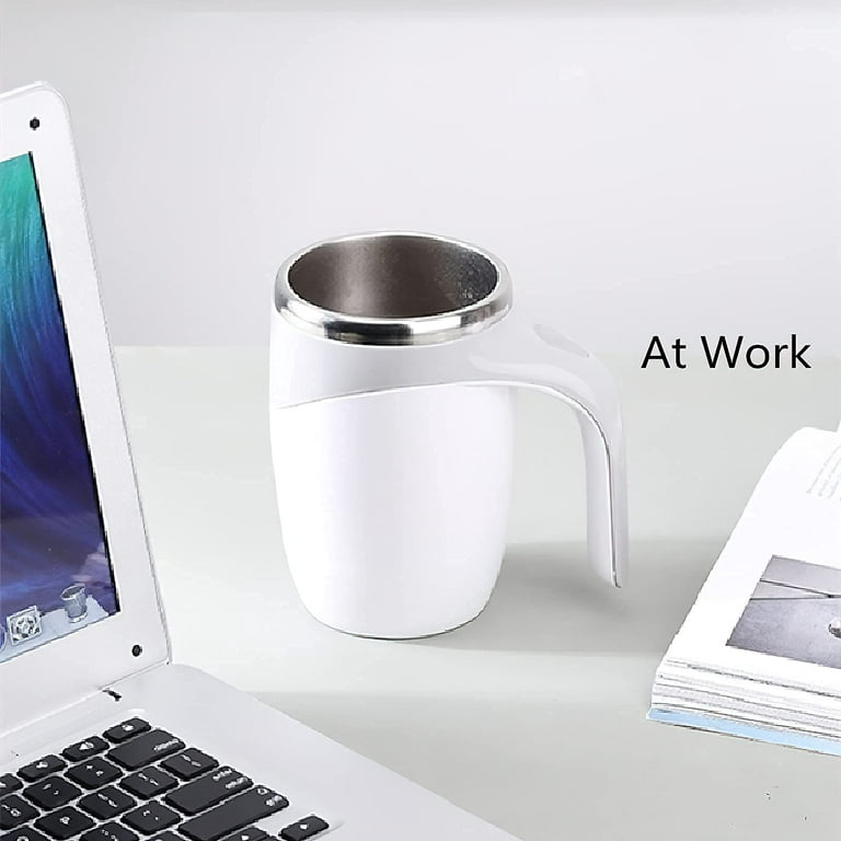 Automatic Magnetic Stirring Coffee Mug, Rotating Home Office Travel Mixing Cup,Funny Electric Stainless Steel Self Mixing Coffee Tumbler, Suitable
