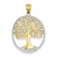 thumbnail image 1 of 14k Or Jaune Arbre de Vie Collier Pendentif Inspiration Nature Extérieure, 1 of 6