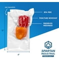 Spartan Industrial 8" X 12" Vacuum Seal Food Bags for Freeze Drying