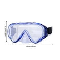 thumbnail image 3 of 2 Pcs Swimming Goggles with Nose Cover Anti-Fog Plastic Diving Mask Clear Wide View No Blurring Swim Goggle Snorkeling Gear for Adult Men Women Youth 5.91*2.95in B, 3 of 5