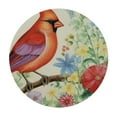 thumbnail image 2 of JEUXUS Cardinal Birds Round Tablecloths Rustic Spring Garden Theme Floral Butterfly Leaves Cardinal Table Linen Cloth Cover for Home Kitchen Dining Room Outdoor Patio Decoration, 2 of 7