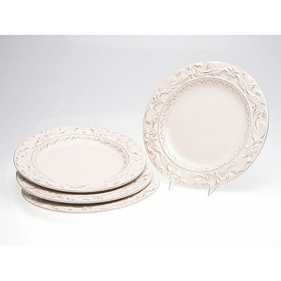 Certified International  Firenze Ivory 11.5-inch Dinner Plates (Set of 4)