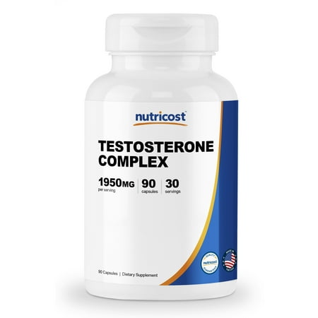 Nutricost Testosterone Complex (90 Capsules) - 1950mg Per (Best Testosterone For Trt)