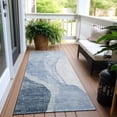 thumbnail image 6 of Addison Rugs Chantille Indoor/Outdoor Transitional Abstract Blue Washable Runner Rug, 2'3" x 7'6", 6 of 6