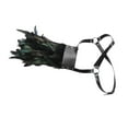 thumbnail image 4 of Gothic Feather Harness Shoulder PU Leather Belt for Men Knight Costume Single Shoulder, 4 of 8