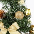 thumbnail image 3 of Praeter Tabletop Christmas Tree, 40CM Tall Artificial Christmas Tree with Hanging Ornaments Pine Tree Xmas Decoration, 3 of 9