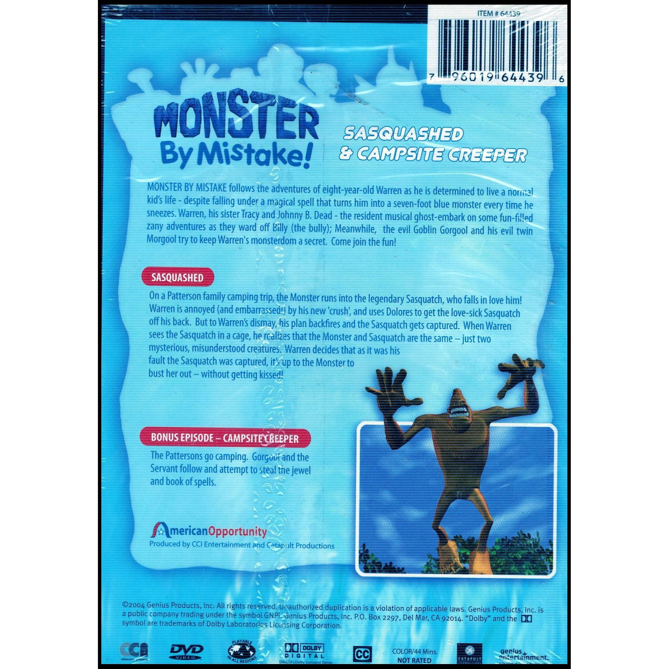 Monster By Mistake: Sasquashed & Campsite Creepers [DVD] - Walmart.com