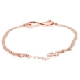 thumbnail image 5 of AFFY Heart & Round Shape Simulated Citrine Infinity Heart Chain Bracelets In 14k Rose Gold Over Sterling Silver -8.5", 5 of 7