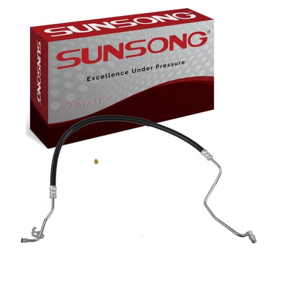 Sunsong Power Steering Pressure Line Hose compatible with Ford F-150 2004-2008