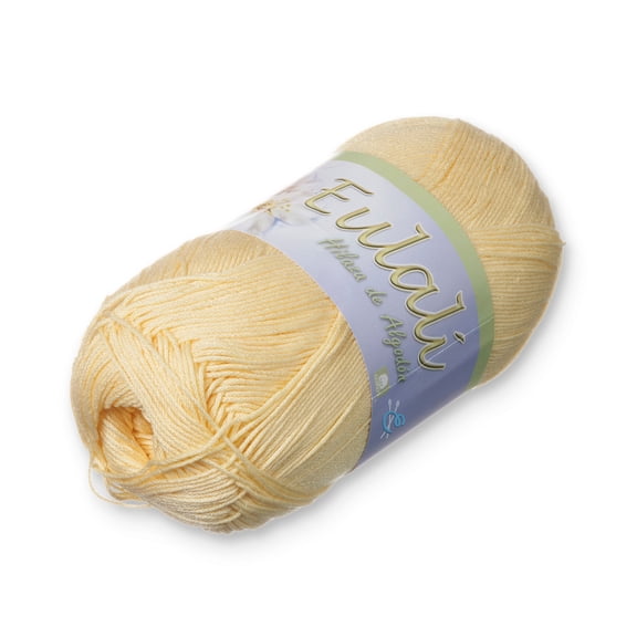 EULALI [100grs] by Omega - Bright 100% Mercerized Egyptian Cotton Thread - Color: 02 Straw