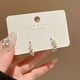 thumbnail image 5 of Pendientes de aro con perlas para mujer, aros ligeros con perlas para niñas, 5 of 8