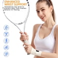 thumbnail image 7 of 2 Pcs Elastic Wrist Brace, Ultra-Thin Wrist Wraps, Compression Wrist Straps, Wrist Support for Carpal Tunnel Arthritis Tendonitis Sprains Wrist Pain, Soft Wristband, Sturdy, Breathable(Beige-Orange), 7 of 7