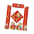 thumbnail image 4 of Pegatinas de puerta de coplas de decoración de año Nuevo Chino, decoración de pared Feng Shui, pegatinas de ventana para tienda, restaurante, 2025, 4 of 9