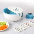 thumbnail image 4 of Xihbxyly Venta y Oferta Cortador de Verduras Multifuncional Cortador de Patatas Cortador de Verduras Cesta de Drenaje Cesta de Drenaje de Doble Capa Rallador, 4 of 7