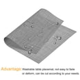 thumbnail image 4 of Uxcell Place Mats, 450x300mm Table Mats Pack of 2 Washable Woven Placemat Gray, 4 of 6