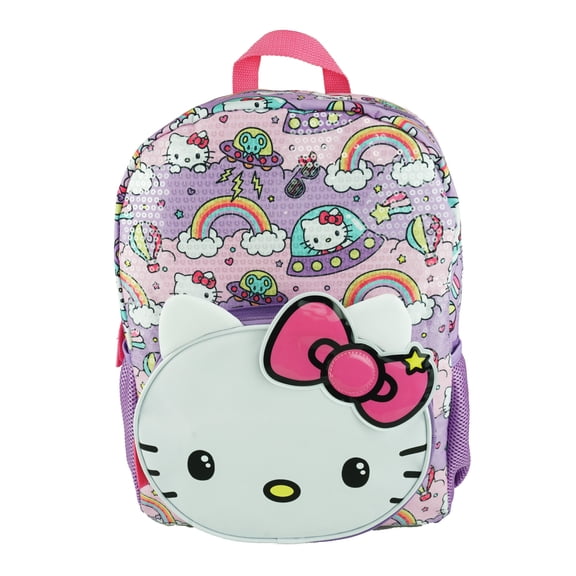 Hello Kitty Space Sequins 16" Large School Backpack