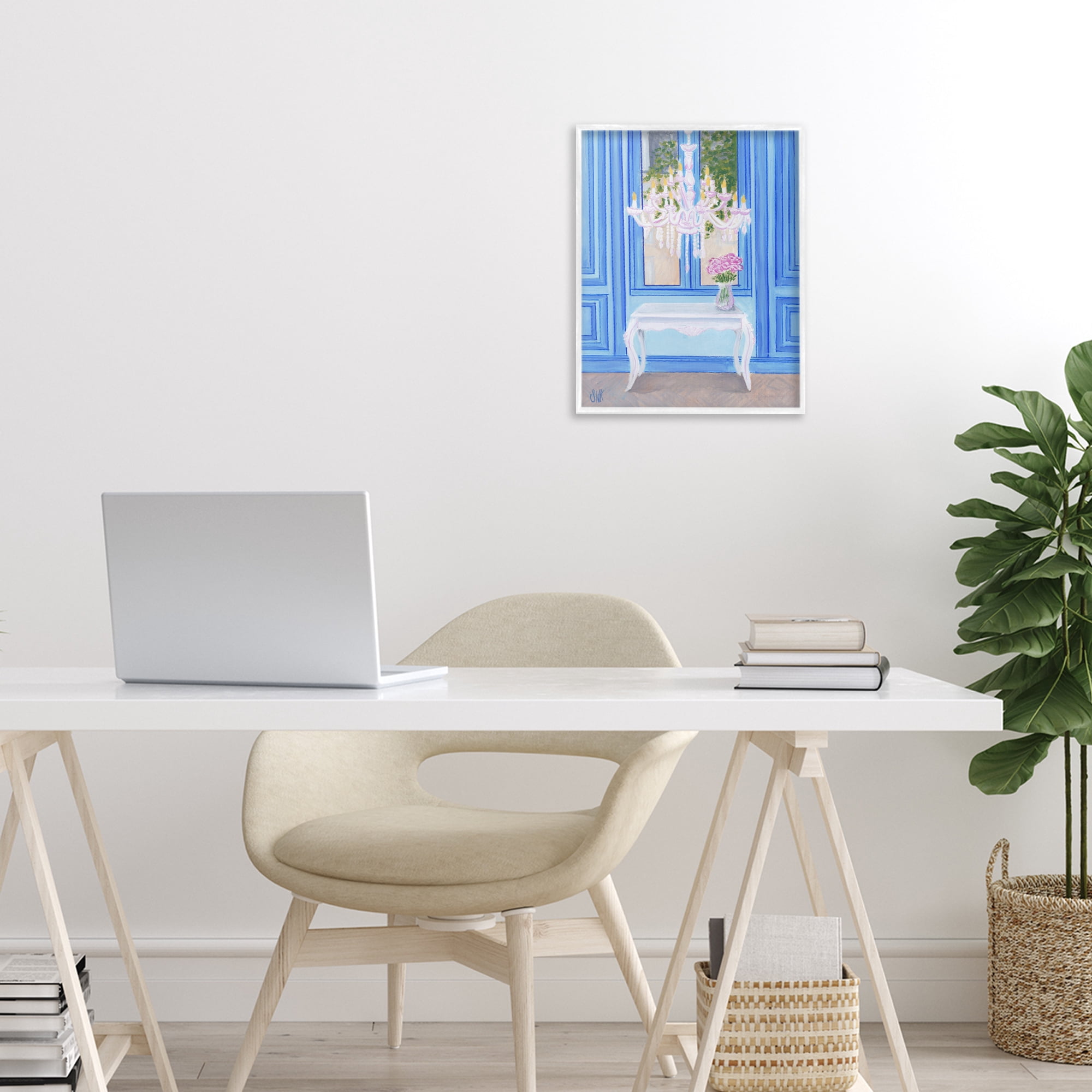 Stupell Industries French Window Architecture White Framed Giclee Art, design by Sarah Waldron Kimball