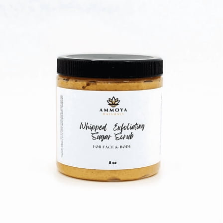 Whipped Exfoliating Sugar Scrub – Gentle Face & Body Polishing Scrub for Smooth, Soft Skin