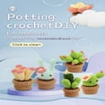 thumbnail image 2 of TLKKUE Cactus Crochet Knitting Tools Kit With Instruction For Knitting And Weaving Unfinished Material Package DIY Handcraft Set, 2 of 7