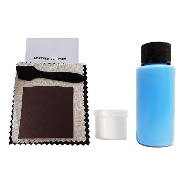 Leather and Vinyl Repair Kit with Ready to Use Color, Light Blue - Repair, Recolor & Restore Couch, Furniture, Auto Interior & Car Seats