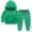 Green, variant on Virmaxy Toddler Baby Hoodies 2 Piece Set Solid Color Elastic Cuffs Tops With Elastic Waist Sweatpants Set Crew Neck Long Sleeve Tops Trousers Set Fall Winter Fashion Set For Kids Navy 18-24 Months