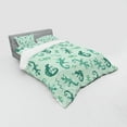 thumbnail image 3 of Ambesonne African Bedding Set 3 Pcs, Exotic Lizard Reptile, Twin XL, Green Mint, 3 of 3