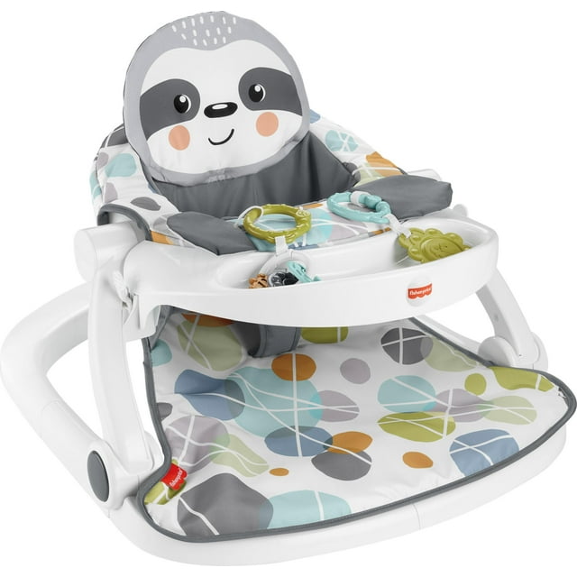 Silla portátil para bebés Fisher-Price Sit-Me-Up con asiento de suelo Sloth