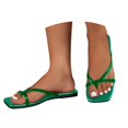 thumbnail image 3 of Slippers for Women,Slippers For Casual And Beach Wear Comfortable Flip Flops With On Design For Summer,Womens Slippers,Green,5.5, 3 of 5