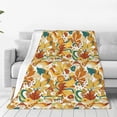 thumbnail image 4 of Salouo 70s Groovy Hippie Print Bed Blankets,Flannel Blanket Comfortable Air Conditioning Blanket Lightweight Blanket for Sofa Bed Travel & Couch -80"x60", 4 of 8